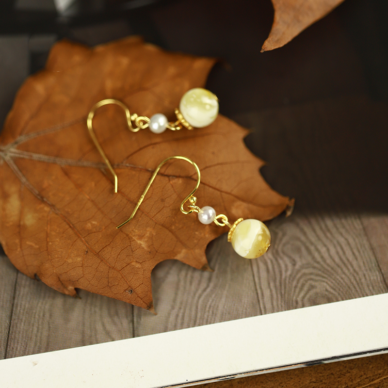 Amber Earrings